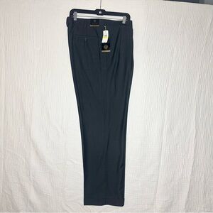 Donald J Trump Signature Dress Pants Mens 36x32 Charcoal Wool Blend NWT $98